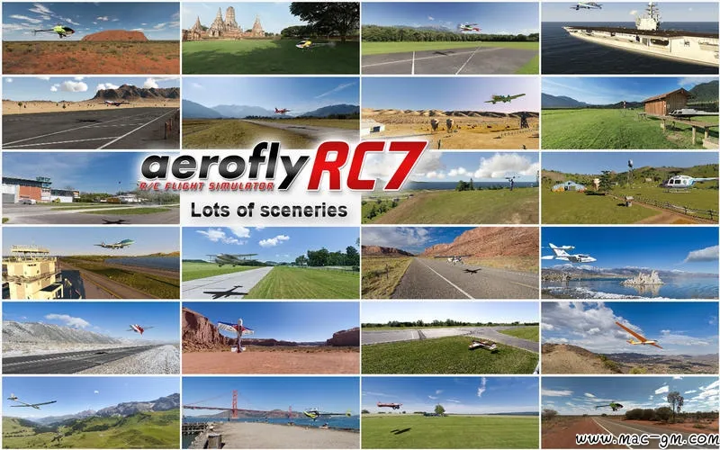 模拟航空飞行RC7 Mac版 For Mac 休闲治愈 英文版