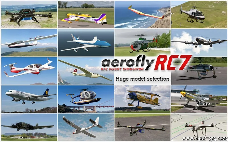 模拟航空飞行RC7 Mac版 For Mac 休闲治愈 英文版