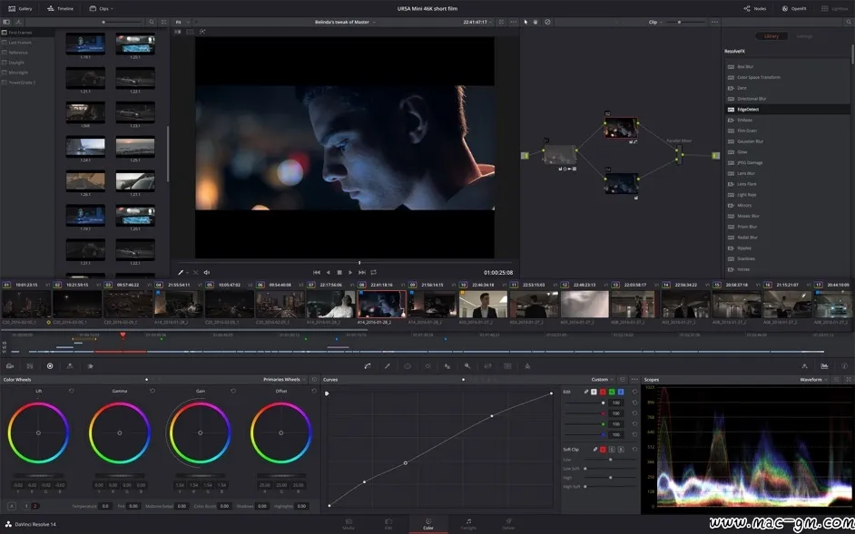 DaVinci Resolve Studio v21.1.1 达芬奇剪辑调色软件 Mac版 For Mac 图片处理 视频剪辑 中文版