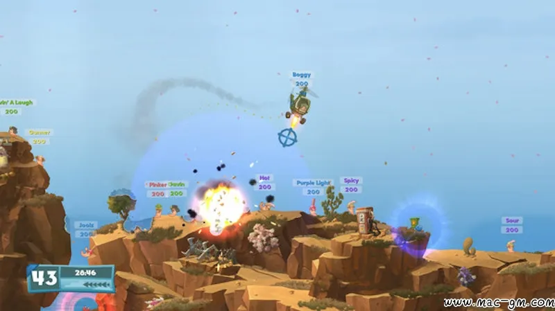 百战天虫 Worms W.M.D v1.0.0.193c Mac版 For Mac 动作 英文版
