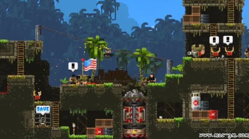武装原型 Broforce v1.0 Mac版 For Mac 射击 中文版