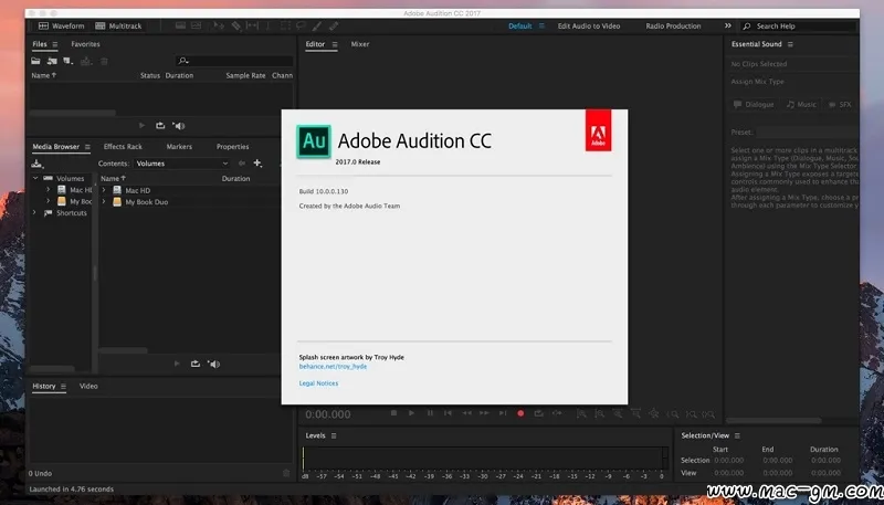 Audition CC AU v26.5.0 音频编辑软件 AU Mac版 For Mac 音乐音频 音频工具 系统优化 中文版