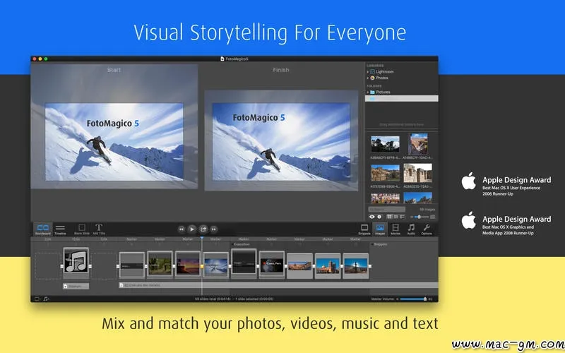 FotoMagico v6.11.0 将照片集制作成视频或幻灯片 Mac版 For Mac 图片处理 音频工具 英文版