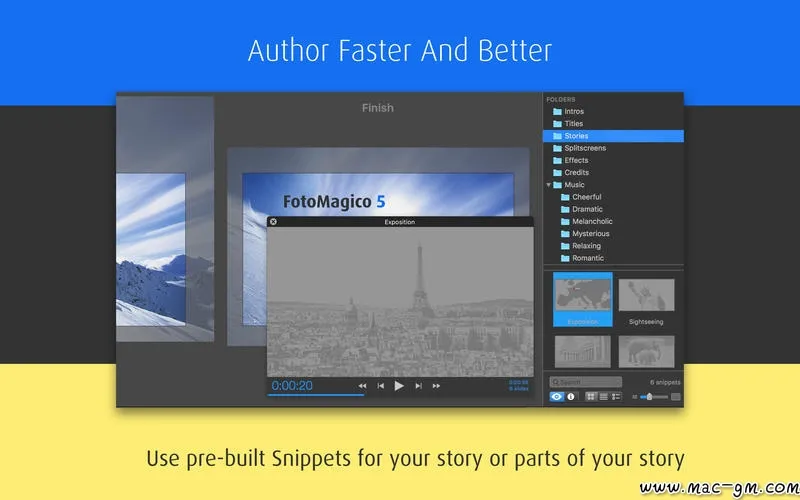FotoMagico v6.11.0 将照片集制作成视频或幻灯片 Mac版 For Mac 图片处理 音频工具 英文版