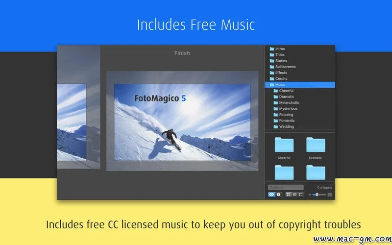 FotoMagico v6.11.0 将照片集制作成视频或幻灯片 Mac版 For Mac 图片处理 音频工具 英文版