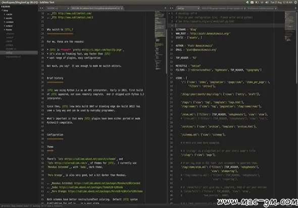 Sublime Text v4.0 Build 4215 代码编辑器 Mac版 For Mac 文本编辑 菜单栏工具 浏览器工具 英文版