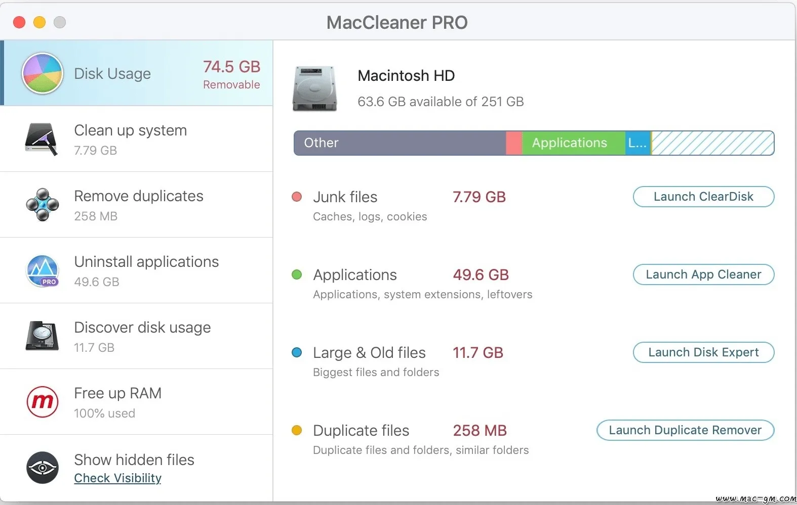MacCleaner PRO v4.0.4 系统清理工具 Mac版 For Mac 系统优化 文件管理 英文版