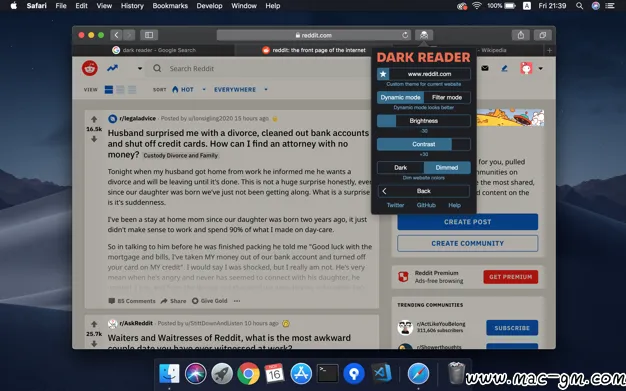 Dark Reader for Safari v1.4.6 以深色模式浏览网页 safari扩展插件 Mac版 For Mac 英文版