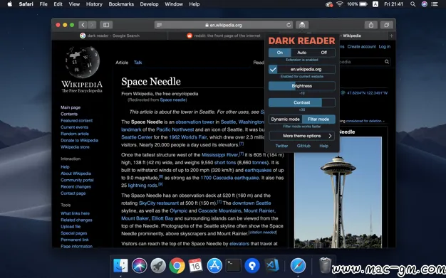 Dark Reader for Safari v1.4.6 以深色模式浏览网页 safari扩展插件 Mac版 For Mac 英文版