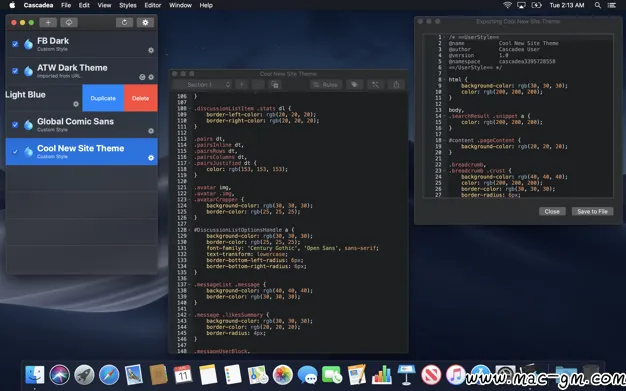 Cascadea v2.1.3 网站样式CSS管理器 Mac版 For Mac 浏览器工具 英文版