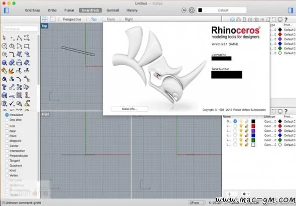 Rhino v8.30.26103.11002ceros 犀牛三维设计软件 Rhino Mac版 For Mac 图片处理 中文版