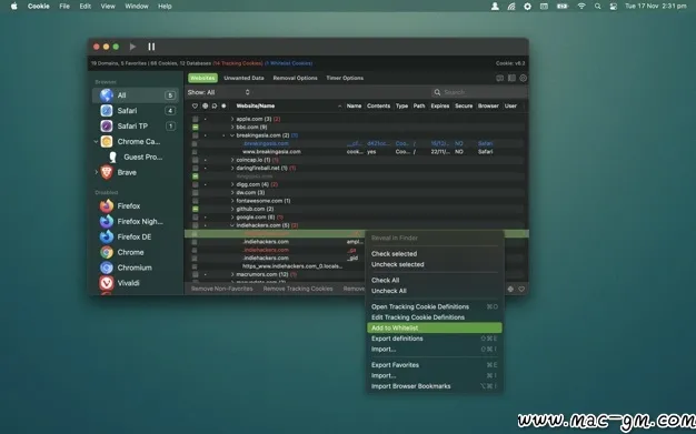 Cookie v8.6.5 浏览器隐私保护软件 Mac版 For Mac 浏览器工具 英文版