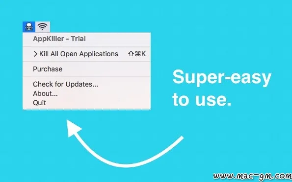 AppKiller v4.4.0 应用程序结束工具 Mac版 For Mac 菜单栏工具 英文版