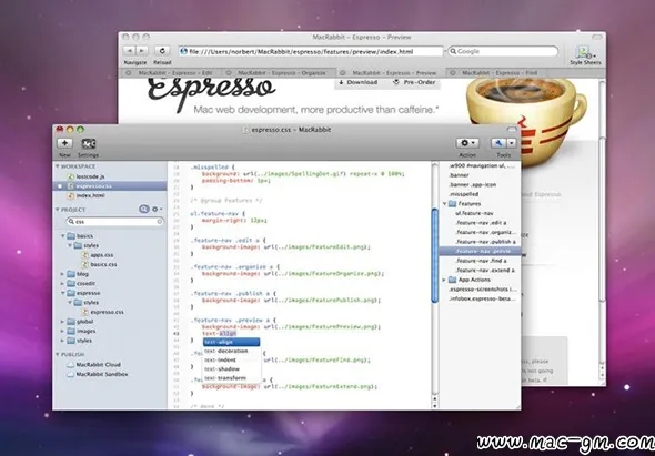 Espresso Web v5.9.1 设计和开发工具 Mac版 For Mac 浏览器工具 英文版