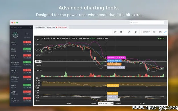 Stockfolio v1.8.1 证券投资应用 Mac版 For Mac 安全工具 英文版