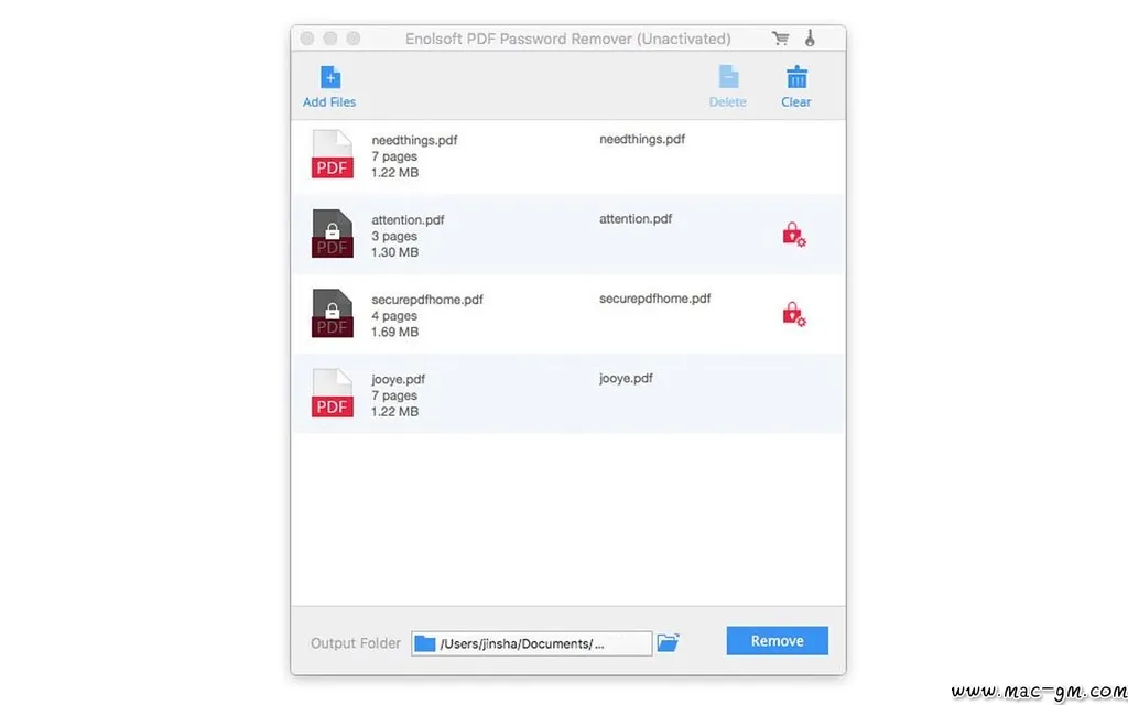 Enolsoft PDF Password Remover PDF v3.8.0 密码解密工具 Mac版 For Mac 安全工具 英文版