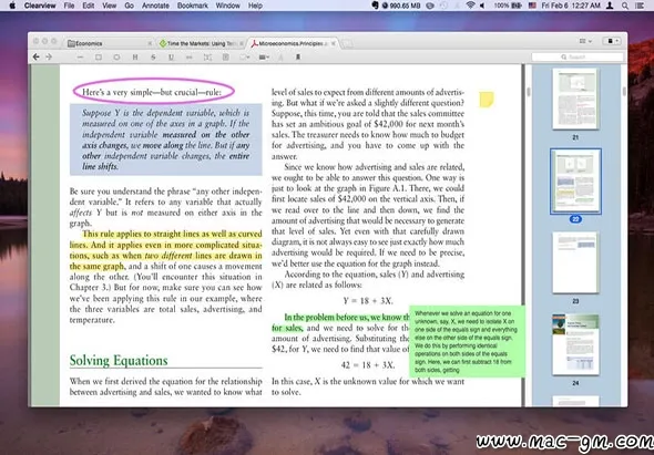 Clearview v2.3.6 电子书阅读器 Mac版 For Mac 浏览器工具 备份同步 笔记写作 中文版