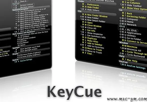 KeyCue v10.2 显示当前应用和OS系统的所有快捷键 Mac版 For Mac 效率工具 中文版