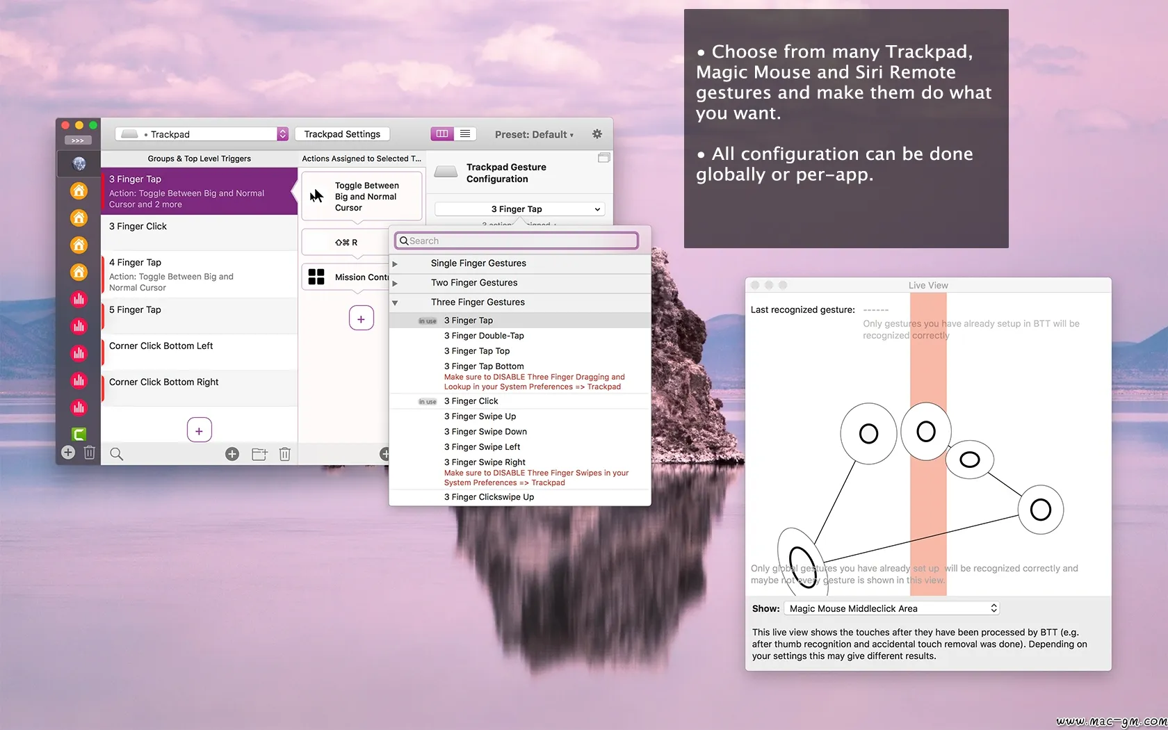 BetterTouchTool v6.726 触摸板及鼠标手势增强工具 Mac版 For Mac 中文版