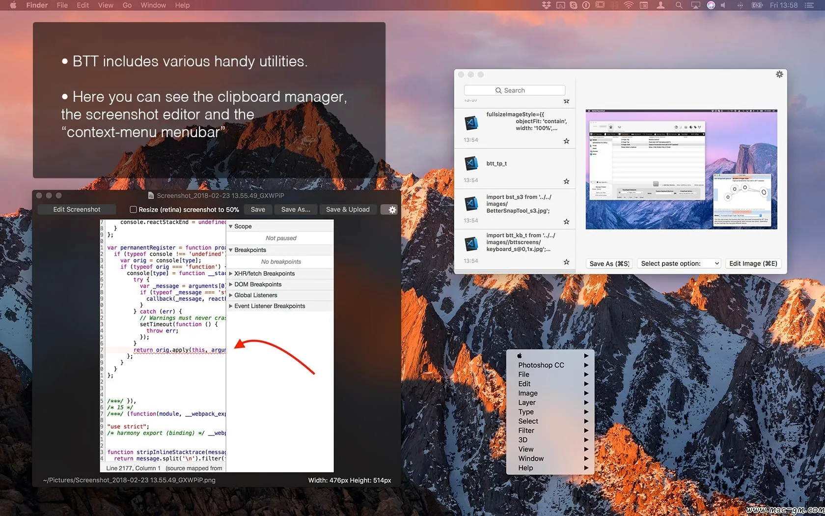 BetterTouchTool v6.726 触摸板及鼠标手势增强工具 Mac版 For Mac 中文版