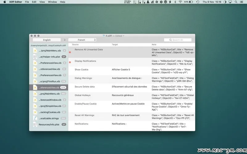 Xliff Editor Xliff v4.1 文件编辑软件 Mac版 For Mac 文本编辑 英文版