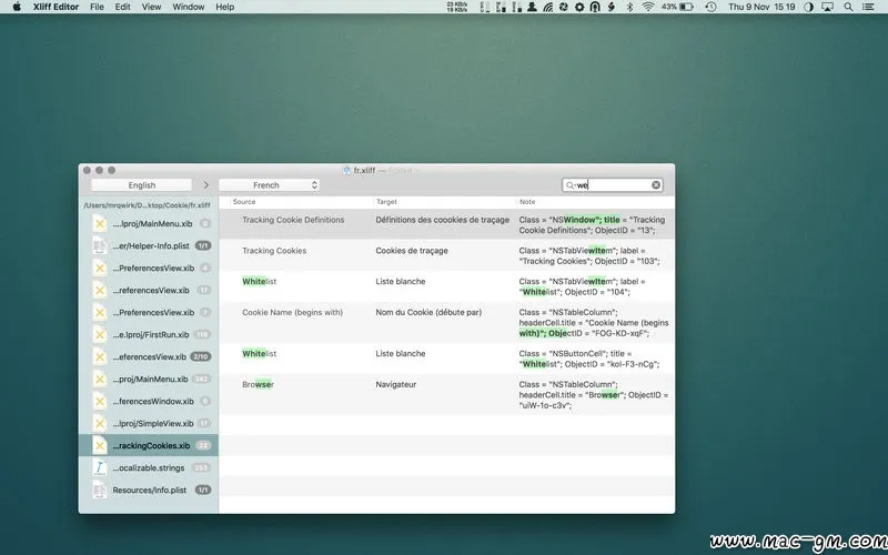 Xliff Editor Xliff v4.1 文件编辑软件 Mac版 For Mac 文本编辑 英文版