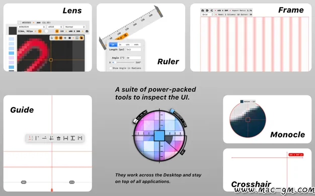 QuickLens UI v2.8 设计辅助工具 Mac版 For Mac 英文版