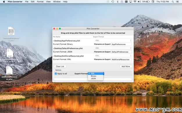 Plist Converter plist v1.4.1 文件转换工具 Mac版 For Mac 英文版