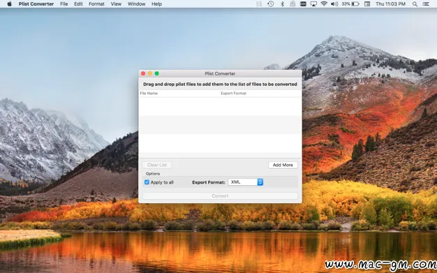Plist Converter plist v1.4.1 文件转换工具 Mac版 For Mac 英文版