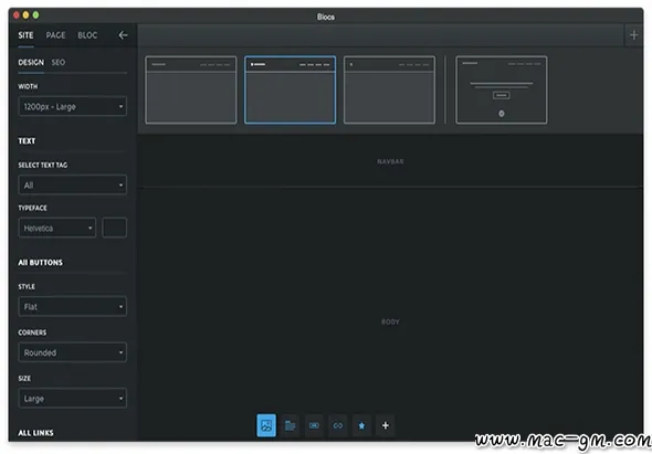 Blocs v6.3.3 网页设计工具 Mac版 For Mac 浏览器工具 文本编辑 中文版
