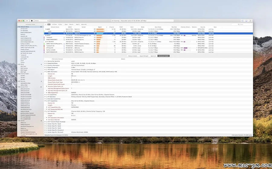 WiFi Explorer Pro Wifi v3.10.5 配置检测工具 Mac版 For Mac 网络工具 文本编辑 英文版