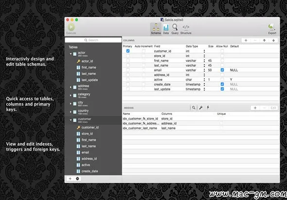 SQLPro for SQLite SQLite v2026.248 数据库管理软件 Mac版 For Mac 数据库工具 智能自动化 英文版