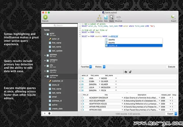 SQLPro for SQLite SQLite v2026.248 数据库管理软件 Mac版 For Mac 数据库工具 智能自动化 英文版