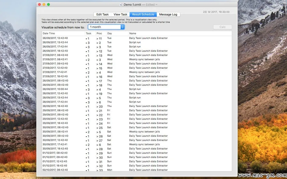 Cronette v1.10.2 定时启动任务或应用 Mac版 For Mac 英文版