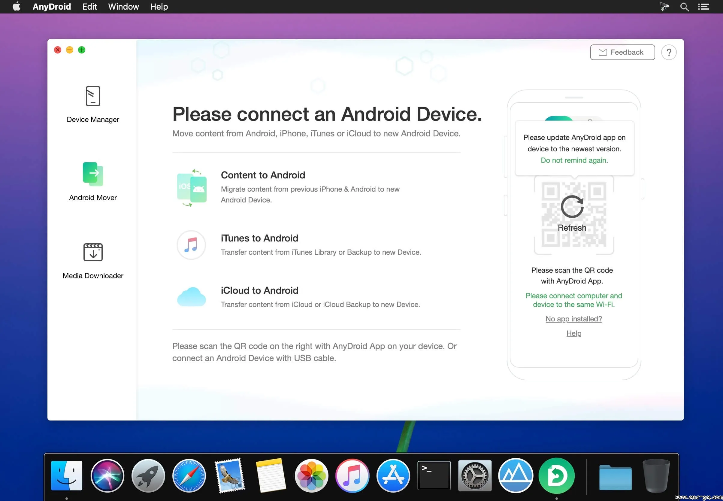 AnyDroid v7.5.0 安卓手机助手 Mac版 For Mac 音频工具 视频工具 图片处理 备份同步 英文版