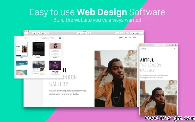 RapidWeaver v9.6.6 网页设计软件 Mac版 For Mac 浏览器工具 文本编辑 英文版
