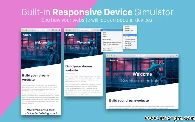 RapidWeaver v9.6.6 网页设计软件 Mac版 For Mac 浏览器工具 文本编辑 英文版