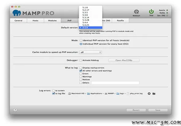 MAMP PRO WEB v6.9 服务器套装 Mac版 For Mac 数据库工具 英文版