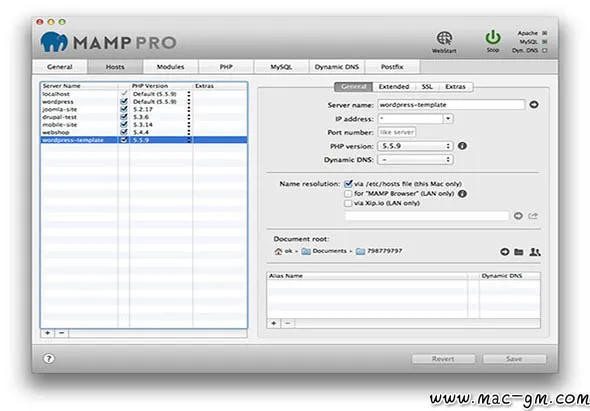 MAMP PRO WEB v6.9 服务器套装 Mac版 For Mac 数据库工具 英文版