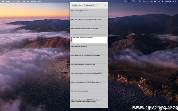 cmd c v1.4.2 剪贴板历史记录管理器 Mac版 For Mac 剪贴板工具 英文版