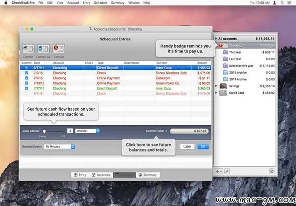 CheckBook Pro v2.7.32 个人理财工具 Mac版 For Mac 文件管理 英文版