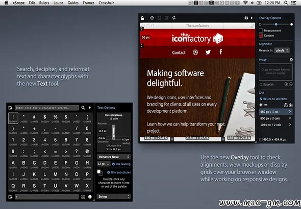 xScope v4.7.2 精确度量工具 Mac版 For Mac 菜单栏工具 英文版