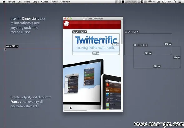 xScope v4.7.2 精确度量工具 Mac版 For Mac 菜单栏工具 英文版