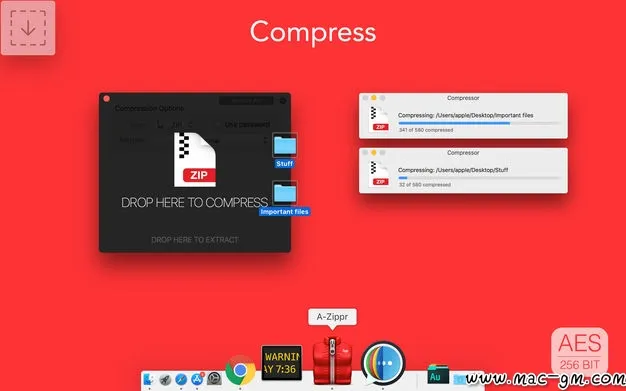 A-Zippr v2.1 压缩解压工具 Mac版 For Mac 中文版