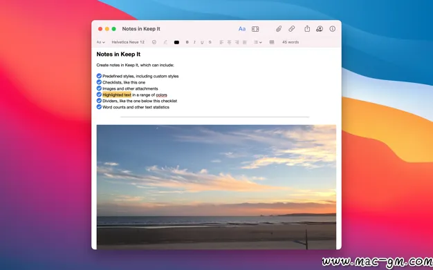 Keep It v2.9.3 笔记应用 Mac版 For Mac 笔记写作 浏览器工具 图像工具 英文版