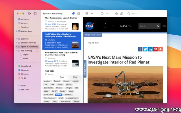 Keep It v2.9.3 笔记应用 Mac版 For Mac 笔记写作 浏览器工具 图像工具 英文版