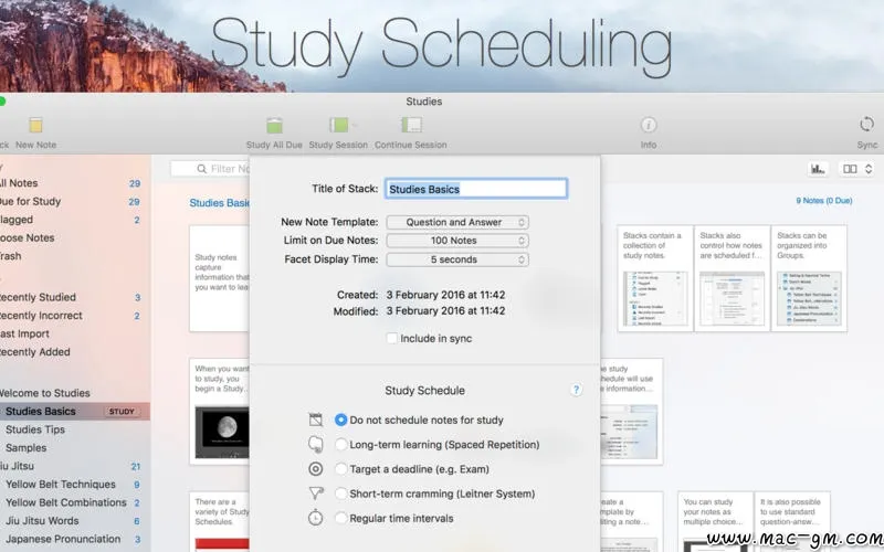 Studies v1.8.11 强化记忆学习软件 Mac版 For Mac 图像工具 浏览器工具 英文版
