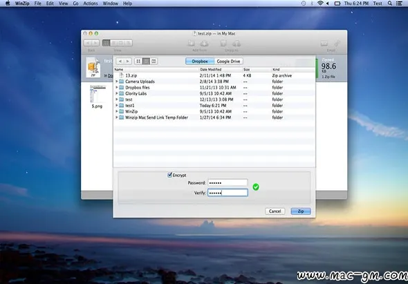 WinZip v12.0.7282 压缩解压软件 Mac版 For Mac 安全工具 英文版