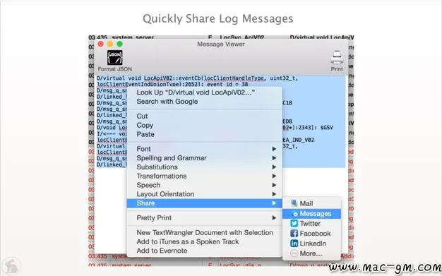 LogRabbit logcat v1.8.0 查看器 Mac版 For Mac 文本编辑 英文版