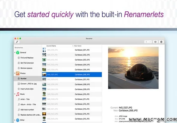 Renamer v6.2.0 批量重命名文件名 Mac版 For Mac 文件管理 英文版